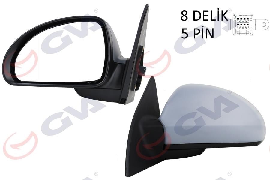 DIŞ DİKİZ AYNASI SOL CEED 07> ELEKTRİKLİ ISITMALI ASTARLI ASFERİK 5 FİŞ VM-750EHPA-5DL