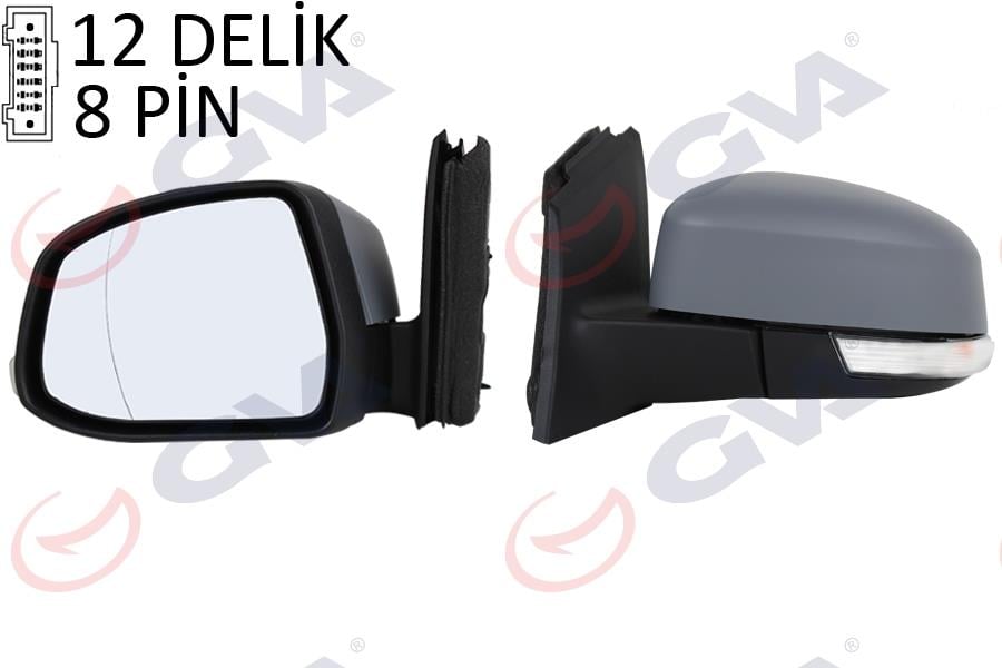 DIŞ DİKİZ AYNASI SOL FORD FOCUS 12> ELEKTRİKLİ ISITMALI ASTARLI SİNYALLİ SENSÖRLÜ ALT AYDINLATMALI K ATLANIR