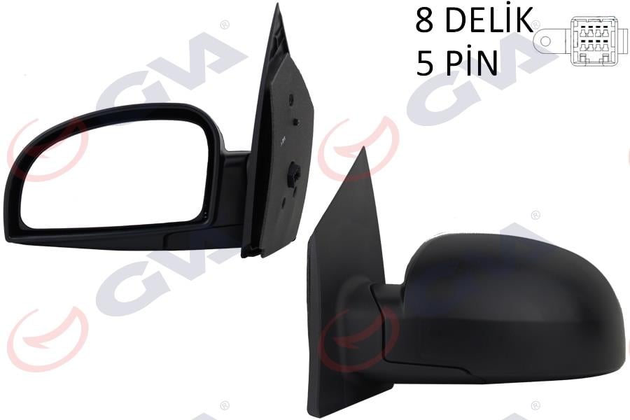 DIŞ DİKİZ AYNASI SOL GETZ 02> ELEKTRİKLİ ISITMALI KONVEKS 5 FİŞ VM-452EHL