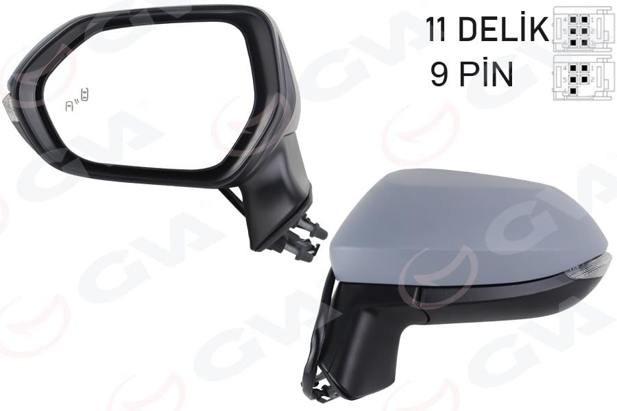DIŞ DİKİZ AYNASI SOL KATLANIR SİNY ASTAR KÖR NOK KONV 9 PİN Lİ COROLLA E210-AURIS VM-8271EBHPL