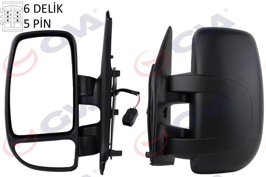 DIŞ DİKİZ AYNASI SOL MASTER II 01> MOVANO 04> ELEKTRİKLİ ISITMALI KONVEKS 5 FİŞ VM-969EHL 5 FİŞ VM-969EHL