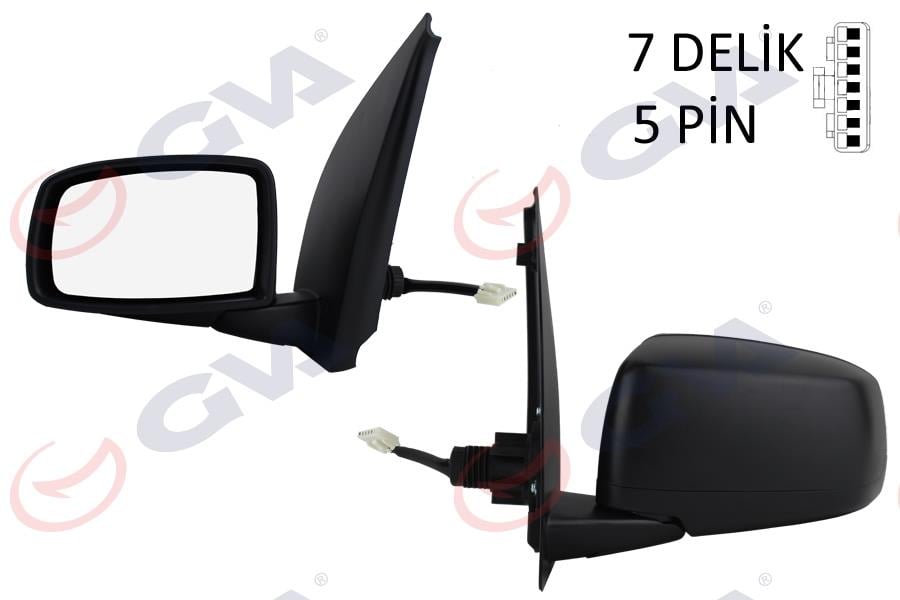 DIŞ DİKİZ AYNASI SOL PANDA 03> ELEKTRİKLİ ISITMALI KONVEKS 5 FİŞ VM-663EHL