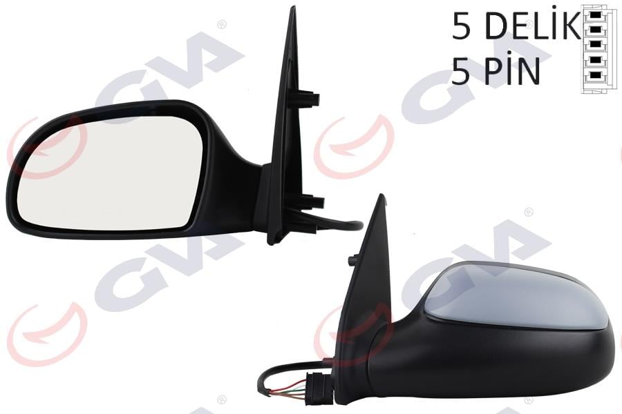 DIŞ DİKİZ AYNASI SOL SAXO 96> ELEKTRİKLİ ISITMALI ASTARLI KONVEKS 5 FİŞ VM-144EHPL