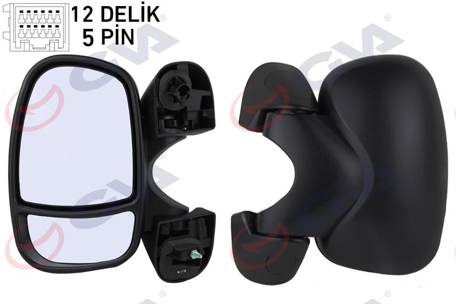 DIŞ DİKİZ AYNASI SOL TRAFIC-VİVARO 01> ELEKTRİKLİ ISITMALI SENSÖRLÜ KONVEKS 5 FİŞ VM-967EHL