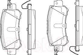 DİSK BALATA - ARKA - WVA 25540 - 104.7 X 43.6 X 14.9 MM