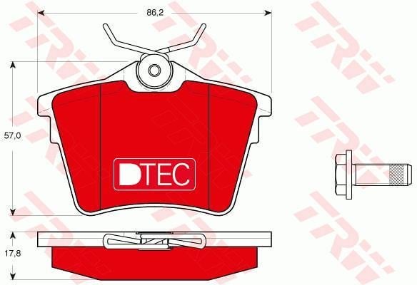 DİSK BALATA ARKA AKS CITRO N C5 III RD -C5 III BREAK RW PEUGEOT 407 6D -407 COUPE 6C -407 SW 6 E- 6D -407 SW ESTATE VAN 6E -607 9D-9U 2010->2012
