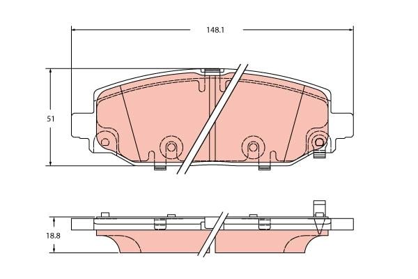 DİSK BALATA ARKA AKS JEEP WRANGLER IV JL 2017->