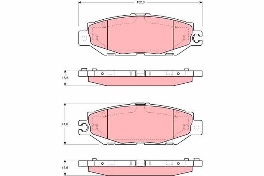 DİSK BALATA ARKA AKS LEXUS LS F1 -LS F2 TOYOTA CELSIOR UCF2 -CENTURY G5 1997->2000