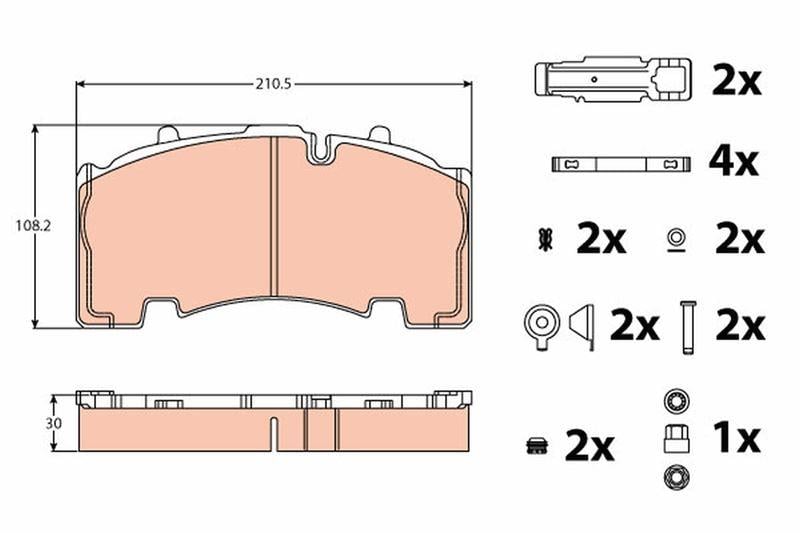DİSK BALATA ARKA BPW-MERITOR BPW SH MERITOR TM -