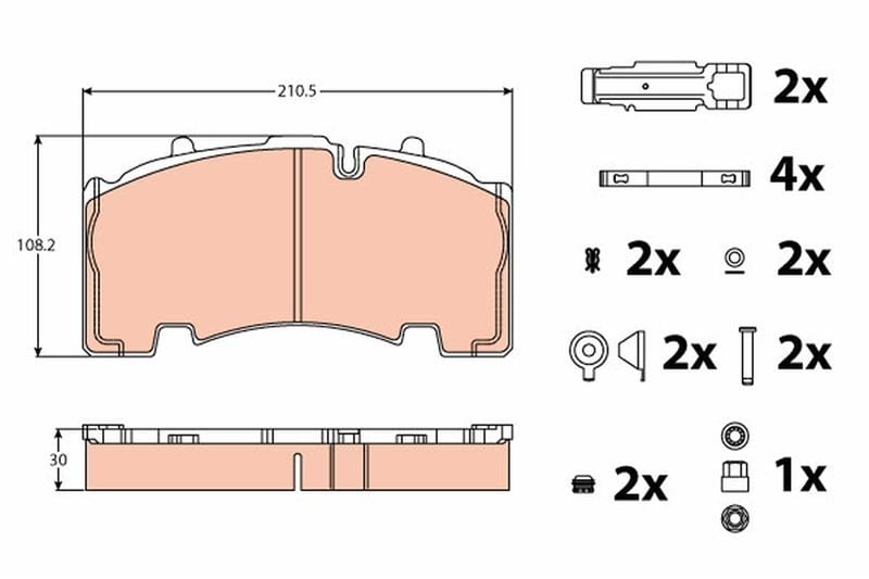 DİSK BALATA ARKA BPW-MERITOR BPW SH MERITOR TM -