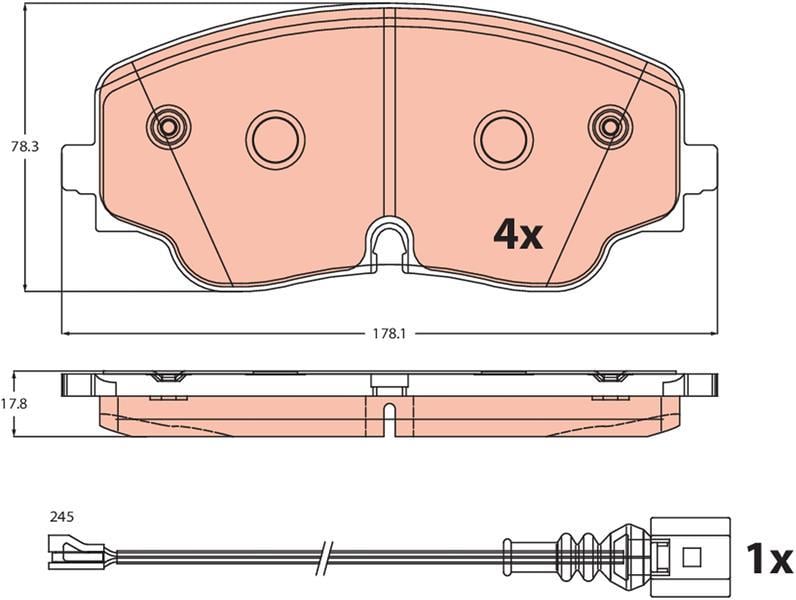 DİSK BALATA AUDI A3 LİMOUSİNE 8YS 8YM A3 SPORTBACK 8YA 8YF