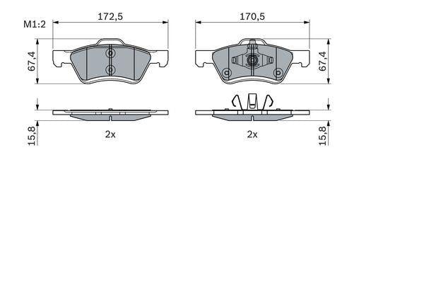 DİSK BALATA ENVOY 4.2 09.2004 - 08.2009; ENVOY 4.2 4X4 09.2001 - 08.2003; ENVOY 4.2 AWD 09.2003 - 08