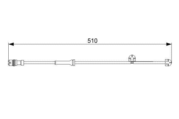 DİSK BALATA İKAZ KABLOSU. 510 MM