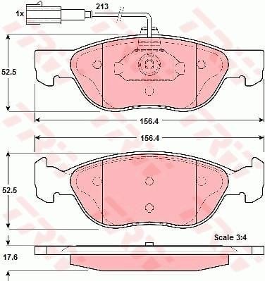 DİSK BALATA ÖN AKS ALFA ROMEO 145 930 -146 930 1999->2001