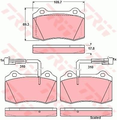 DİSK BALATA ÖN AKS ALFA ROMEO GTV 916 -SPIDER 916 FIAT COUPE 175 1996->2000