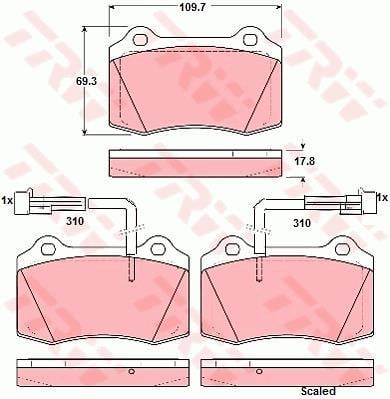 DİSK BALATA ÖN AKS ALFA ROMEO GTV 916 -SPIDER 916 FIAT COUPE 175 1996->2000