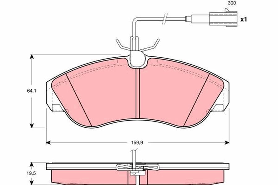 DİSK BALATA ÖN AKS CITRO N JUMPER I BUS 230P -JUMPER I PLATFORM/CHASSİS 230 -JUMPER I VAN 230L F IAT DUCATO BUS 230 -DUCATO BUS 244 -DUCATO PLATFORM/CHASSİS 230 -DUCATO PLATFORM/CHASSİS 244 -DU