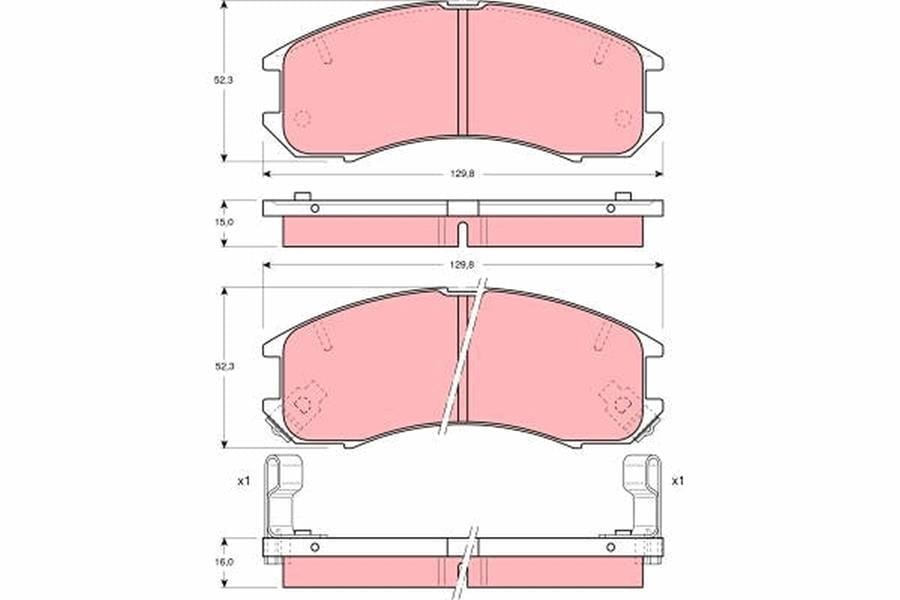 DİSK BALATA ÖN AKS FORD ASIA OCEANIA TELSTAR SALOON FORD AUSTRALIA TELSTAR HATCHBACK AT -TELSTAR HATCHBACK AV -TELSTAR SALOON AT FORD USA PROBE I-PROBE II ECP MAZDA 626 II GC -626 II HATCHBAC