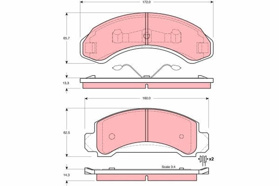 DİSK BALATA ÖN AKS FORD USA EXPLORER UN46 -RANGER 1993->1994