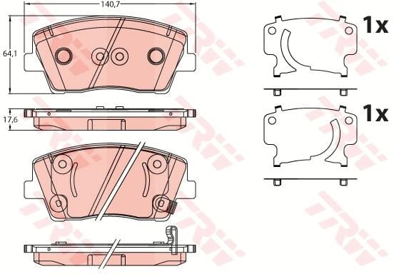 DİSK BALATA ÖN AKS GENESIS G70 IK -G70 SHOOTİNG BRAKE IK KIA STINGER CK -STINGER HATCHBACK VAN CK 2017->2020