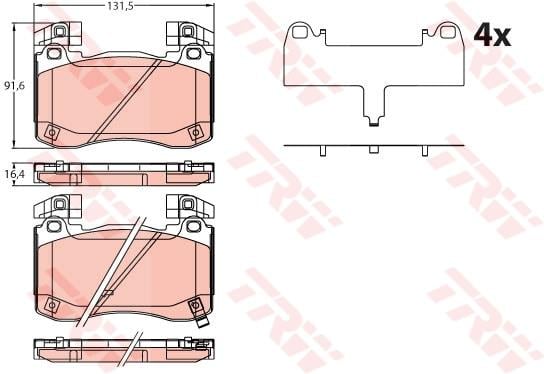 DİSK BALATA ÖN AKS GENESIS G70 IK -G70 SHOOTİNG BRAKE IK KIA STINGER CK -STINGER HATCHBACK VAN CK 2021->