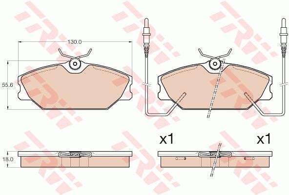 DİSK BALATA ÖN AKS RENAULT MEGANE I BA0/1 -MEGANE I CLASSİC LA0/1 -RAPID BOX BODY/MPV F40- G40 -T WINGO I C06 1996->2003