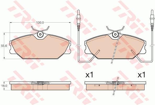 DİSK BALATA ÖN AKS RENAULT MEGANE I BA0/1 -MEGANE I CLASSİC LA0/1 -RAPID BOX BODY/MPV F40- G40 -T WINGO I C06 1996->2003