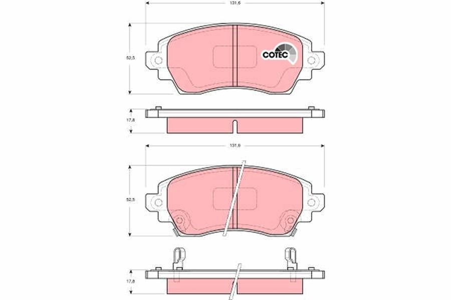 DİSK BALATA ÖN AKS TOYOTA COROLLA E11 -COROLLA COMPACT E11 -COROLLA LİFTBACK E11 1995->2000