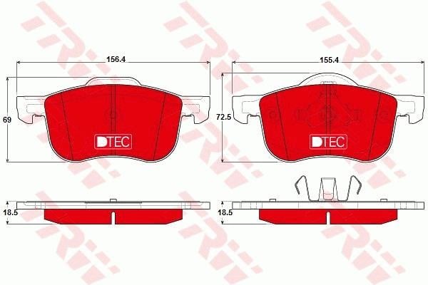 DİSK BALATA ÖN AKS VOLVO S60 I 384 -S70 874 -S80 I 184 -V70 I 875-876 -V70 II 285 -XC70 I CROSS COUNTRY 295 2000->2010