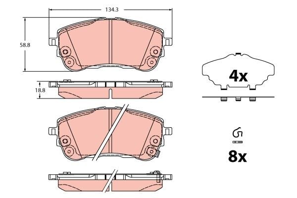 DİSK BALATA ÖN COROLLA COMMERCIAL E21 1.8 VVTİ HYBRİD ZWE211 2019