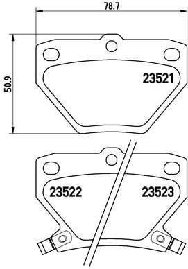 DİSK FREN BALATASI ARKA TOYOTA Corolla 2001