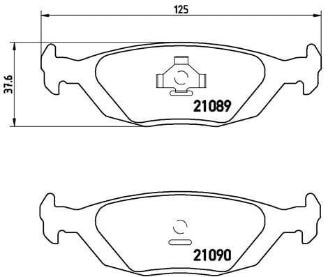 DİSK FREN BALATASI ARKA VOLVO 440 1.6/1.7/1.8/2.0/1.9D 09/88-08/97-460 1.6/1.7/1.8/2.0/1.9D