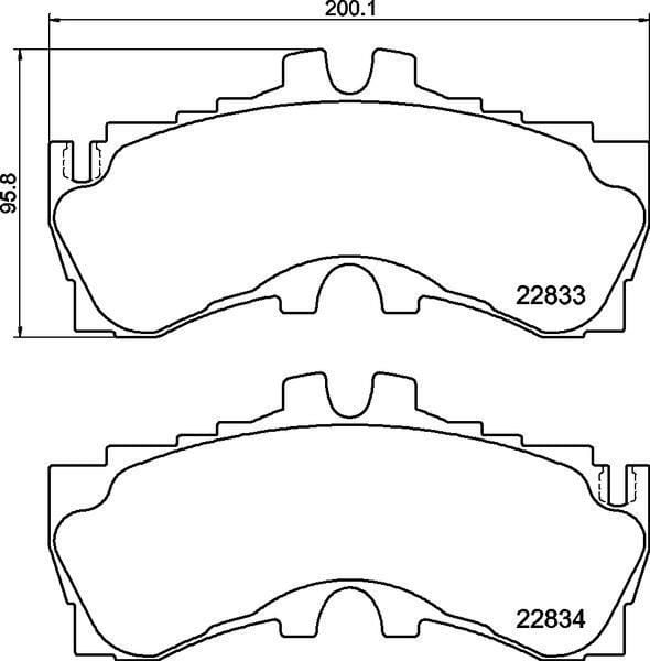DİSK FREN BALATASI ÖN LEXUS LC 500 5.0 11/16> LEXUS LC 500H 3.5 11/16> LEXUS LS 500H 3.5 11/17>