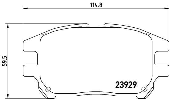 DİSK FREN BALATASI ÖN LEXUS RX300 3.0 01/98 - 02/03