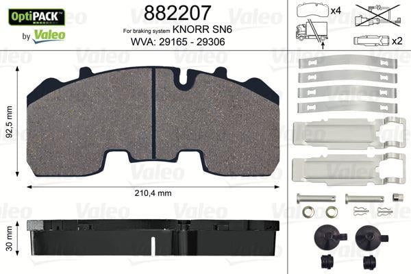 DİSK FREN BALATASI OPTIPACK BPW Sf545 19.5 tekerlek için