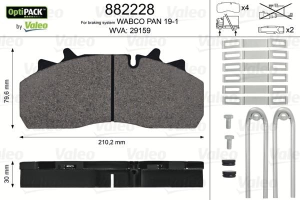DİSK FREN BALATASI OPTIPACK DAF 55 F SENSÖRSÜZ