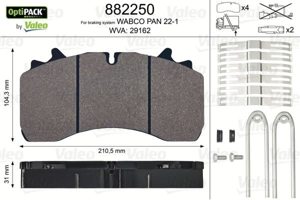 DİSK FREN BALATASI OPTIPACK PERROT PAN 22-1