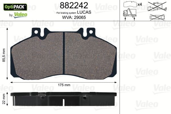 DİSK FREN BALATASI OPTIPACK RENAULT MIDLINER SENSÖRSÜZ