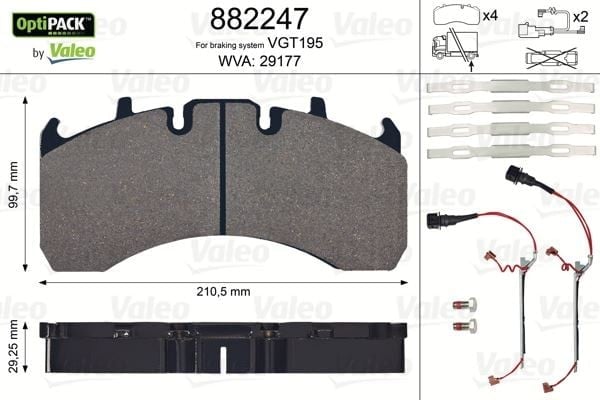 DİSK FREN BALATASI OPTIPACK RENAULT PREMIUM II SENSÖRLÜ