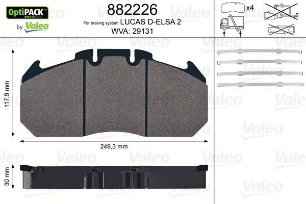 DİSK FREN BALATASI OPTIPACK RENAULT TRUCKS Magnum. Premium 22.5 tekerlek için