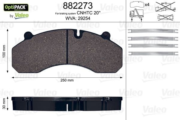 DİSK FREN BALATASI OPTIPACK SINOTRUCK
