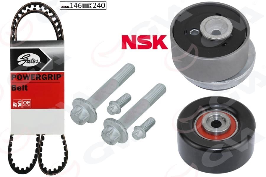 EKSANTRİK GERGİ KİTİ 146x240 ASTRA H-J-INSIGNIA-VECTRA C-CRUZE 1.6-1.8 Z16XEP-XER-A16LET-XER-B16XER