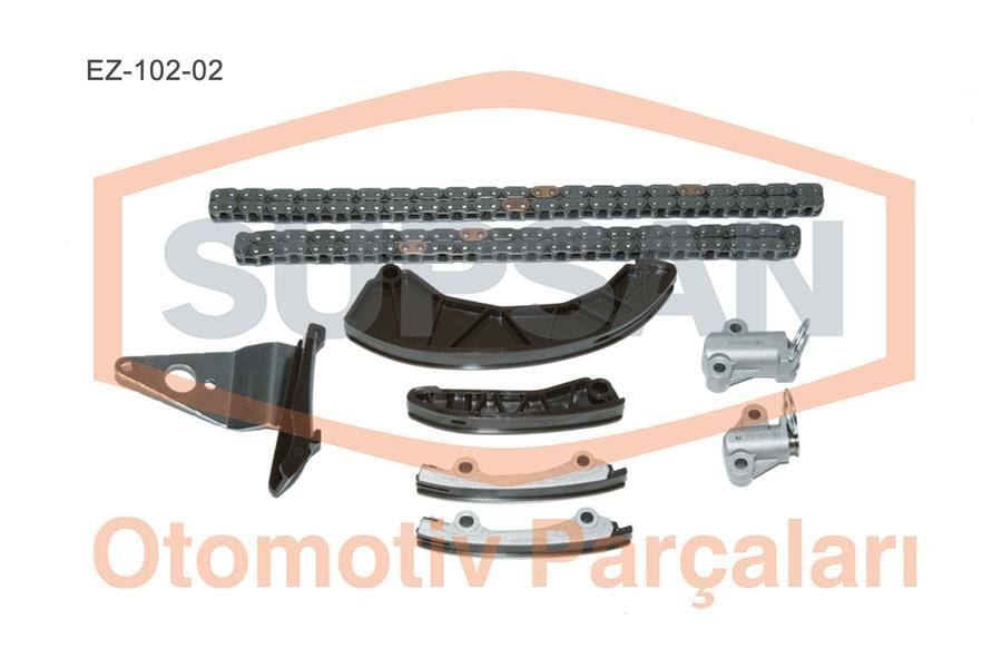 EKSANTRİK GERGİ KİTİ 9 PARÇA HYUNDAI ACCENT ERA-GETZ 1.5CRDİ 16V D4FA YM PİMLİ TİP ZİNCİR SETİ