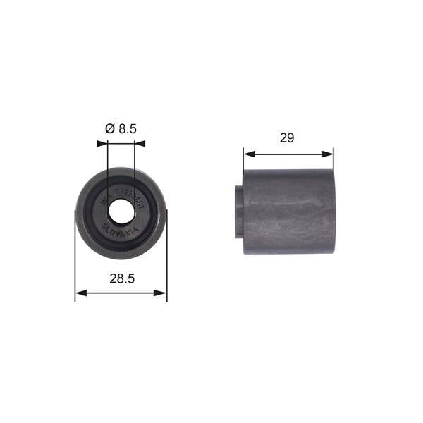 EKSANTRİK GERGİ RULMANI CADDY 1.9D - PASSAT-A4 1.9 TDI 1997-2004 1Z-AHU-AFN-AVG