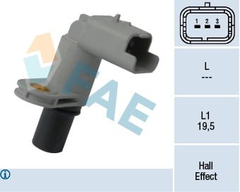 EKSANTRİK MİLİ DEVİR SENSÖRÜ P206-P307-P1007-C2-C3-C4 1.4 16V ET3