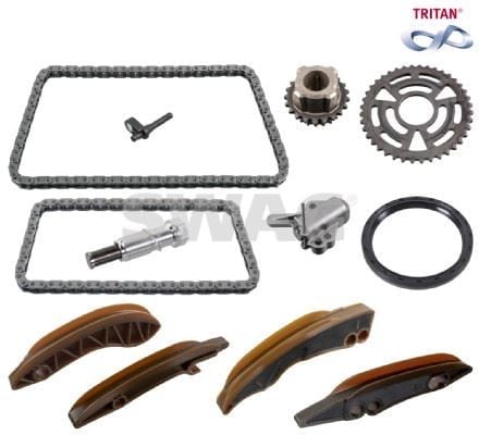 EKSANTRIK ZINCIR SETI ALT UST KOMPLE KECE BMW N47 MINI R56>61