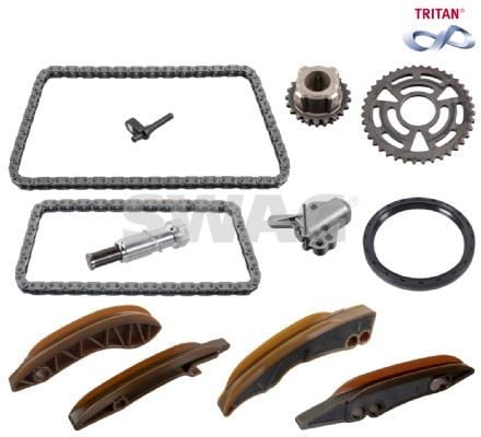 EKSANTRIK ZINCIR SETI ALT UST KOMPLE KECE BMW N47 MINI R56>61