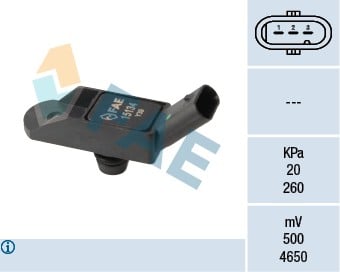 EMME MANİFOLD BASINÇ MAP SENSÖRÜ P207-P208-P308-P508-P2008-P3008-P5008-RZC CITROEN C4-C5-DS3-DS4-DS5 1.6 THP MINI R56 R57 R58 R59 R60