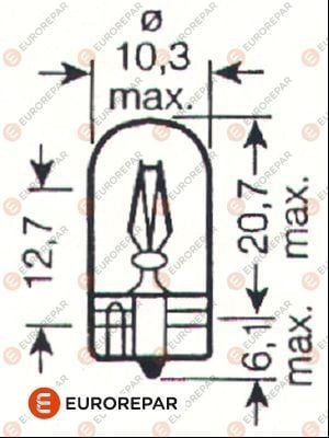 ERP 12V-W5W AMPUL