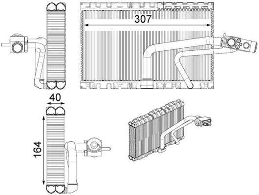 EVAPORATOR MERCEDES G-CLASS W463 00>